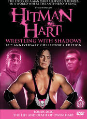 Preview Image for Bret Hitman Hart: Wrestling With Shadows 10th Anniversary Collector's Edition DVD with bonus 2nd disc: The Life & Death of Owen Hart